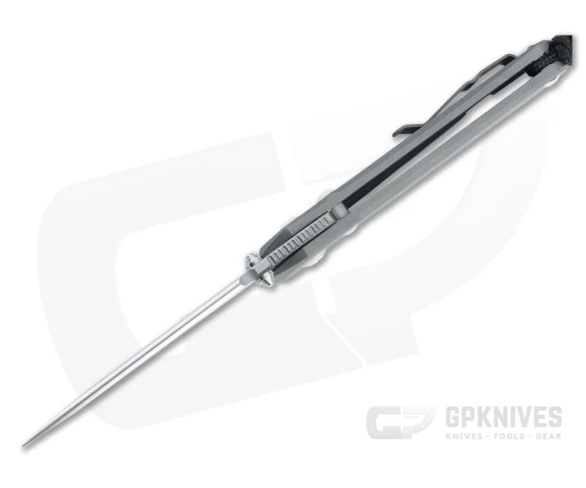 Chris Reeve Large Inkosi S45VN Drop Point Silver Lugs Titanium Folder - Image 3