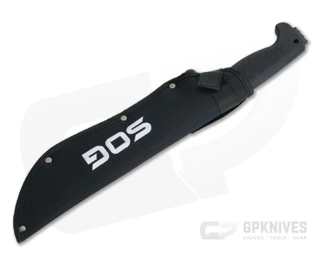 SOG SOGfari 10" Tanto Machete Black Stainless Steel Saw Back Fixed Blade MC04-N - Image 3