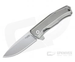 LionSteel Myto Satin M390 Gray Titanium Frame Lock Flipper MT01-GY