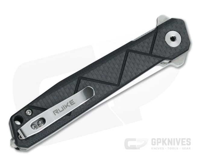 RUIKE P127-CB Tanto 14C28N Carbon Fiber G10 Tactical Liner Lock Flipper - Image 2