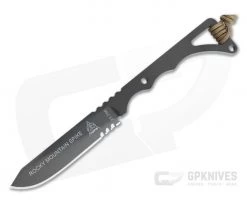 TOPS Rocky Mountain Spike Sandstorm Bronze 1095 Skeletonized Fixed Blade Knife RMS-01