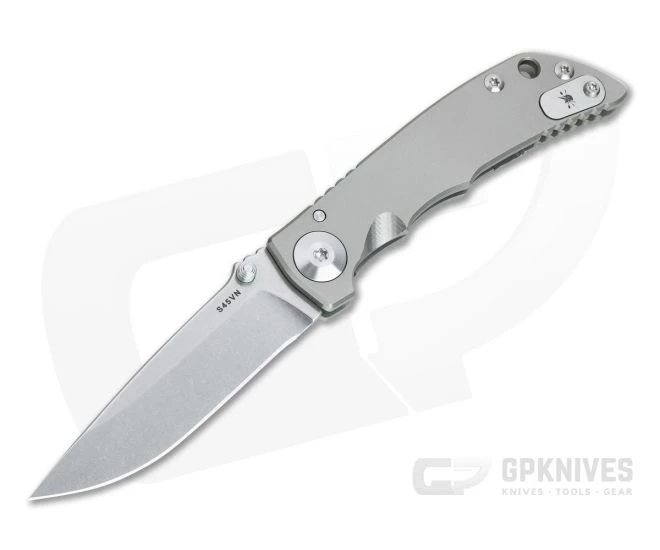 Spartan Blades Harsey Folder 3.25 Stonewashed S45VN Frame Lock Folder