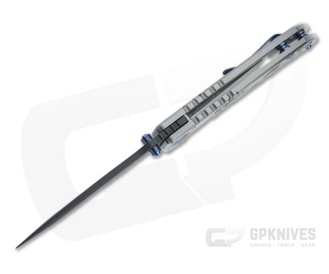 Spartan Harsey Folder Black and Satin Kraken Special Edition Blue Accents Black PVD S45VN - Image 3