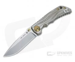 Spartan Harsey Folder Special Edition Bronze Sound Wave Stonewashed S45VN