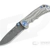 Spartan Harsey Folder Special Edition Sound Wave Nichols Damascus Blue Hardware Folder 071