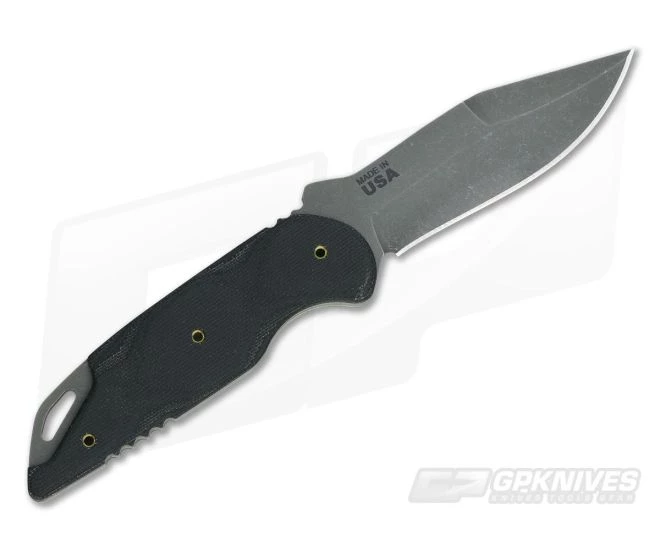 TOPS Knives Sneaky Pete Acid Rain 1095 Black Canvas Micarta - Image 3