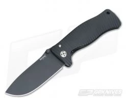 LionSteel SR-1 Integral Aluminum Folder Black MilSpec D2 Blade