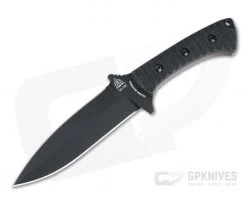 TOPS Szabo Express Double Edge Black 1095 Canvas Micarta Tactical Fixed Blade SZEX-02