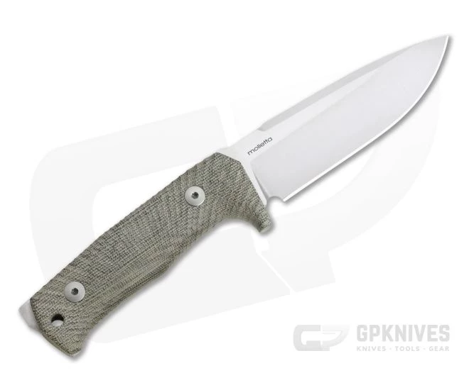 LionSteel T5 Green Monolithic Micarta Satin Niolox Fixed Blade - Image 3