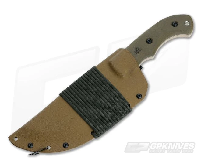 TOPS Tom Brown Tracker Coyote Tan & Green Micarta - Image 2
