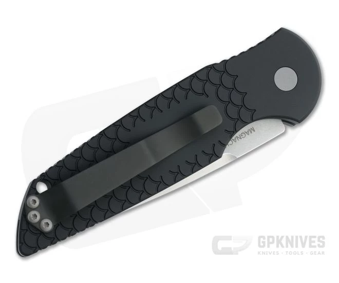 Protech Tactical Response TR-3 Stonewashed Magnacut Fish Scale Black Automatic TR-3-MC1 - Image 2