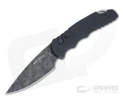 Protech Tactical Response 4 Limited Topographic DLC CPM-D2 Black Aluminum Automatic TR-4-D2-01