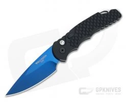 Protech Tactical Response TR-5 Sapphire Blue S35VN Black Fish Scale Automatic TR-5X1-SB
