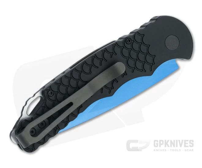 Protech Tactical Response TR-5 Sapphire Blue S35VN Black Fish Scale Automatic TR-5X1-SB - Image 2